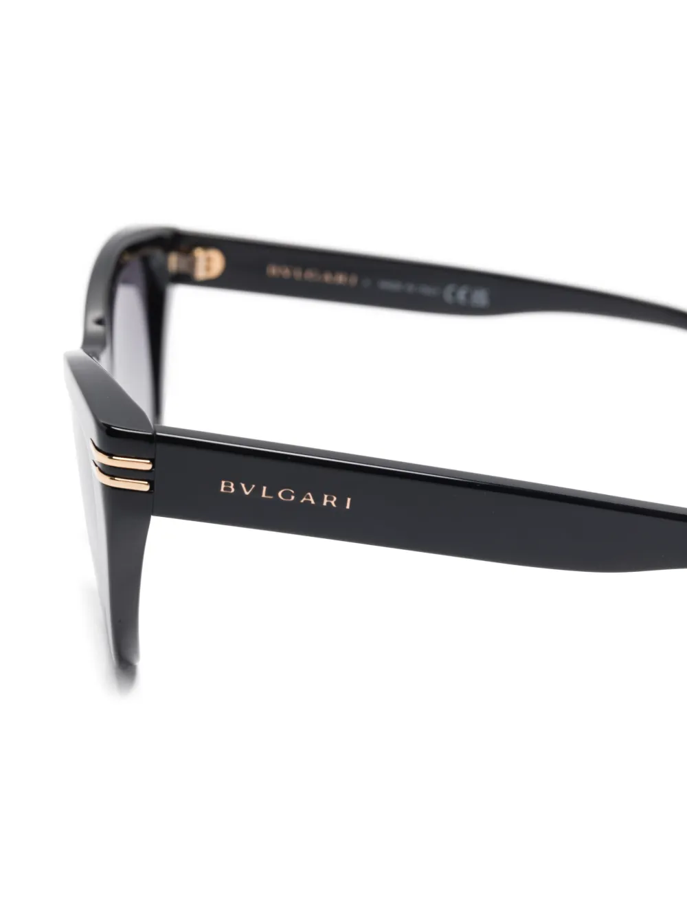 Bvlgari Zonnebril met logoprint Zwart