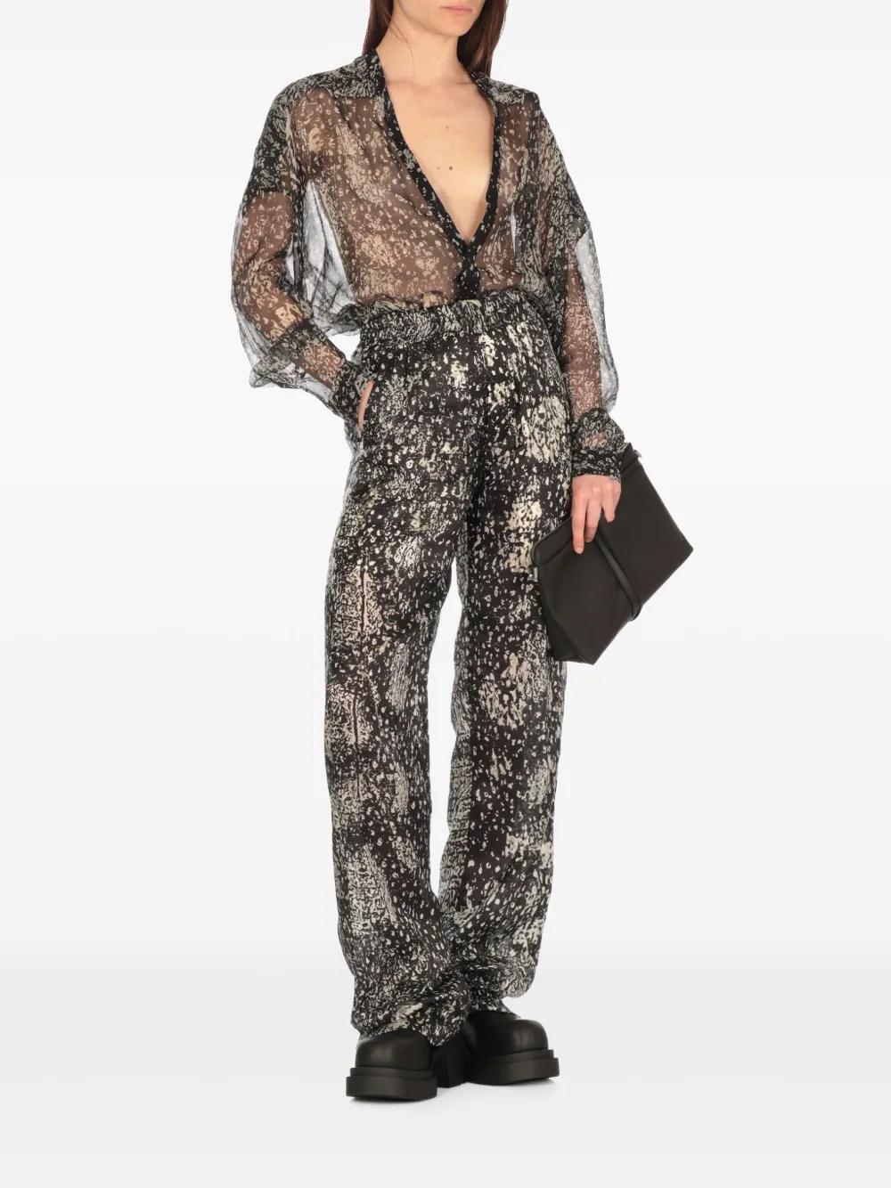 Rick Owens Larry blouse - Zwart