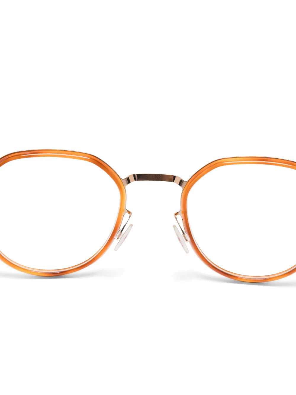Mykita Bril met rond montuur Bruin