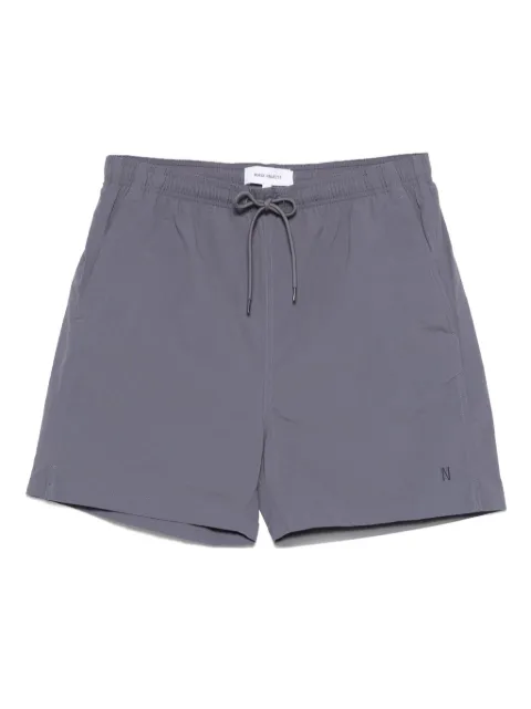 Norse Projects logo-embroidered swim shorts