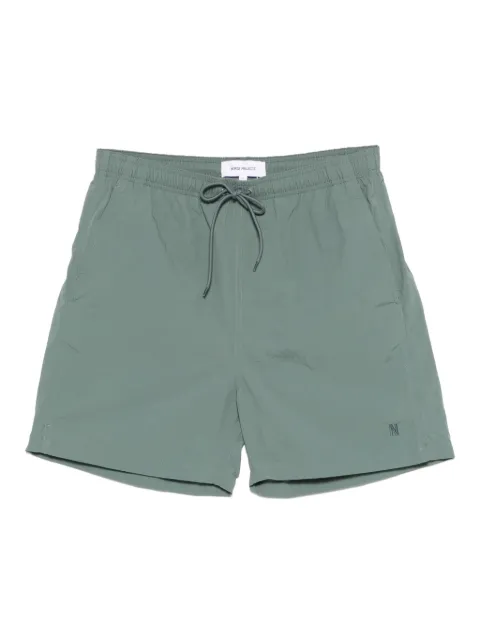Norse Projects logo-embroidered swim shorts