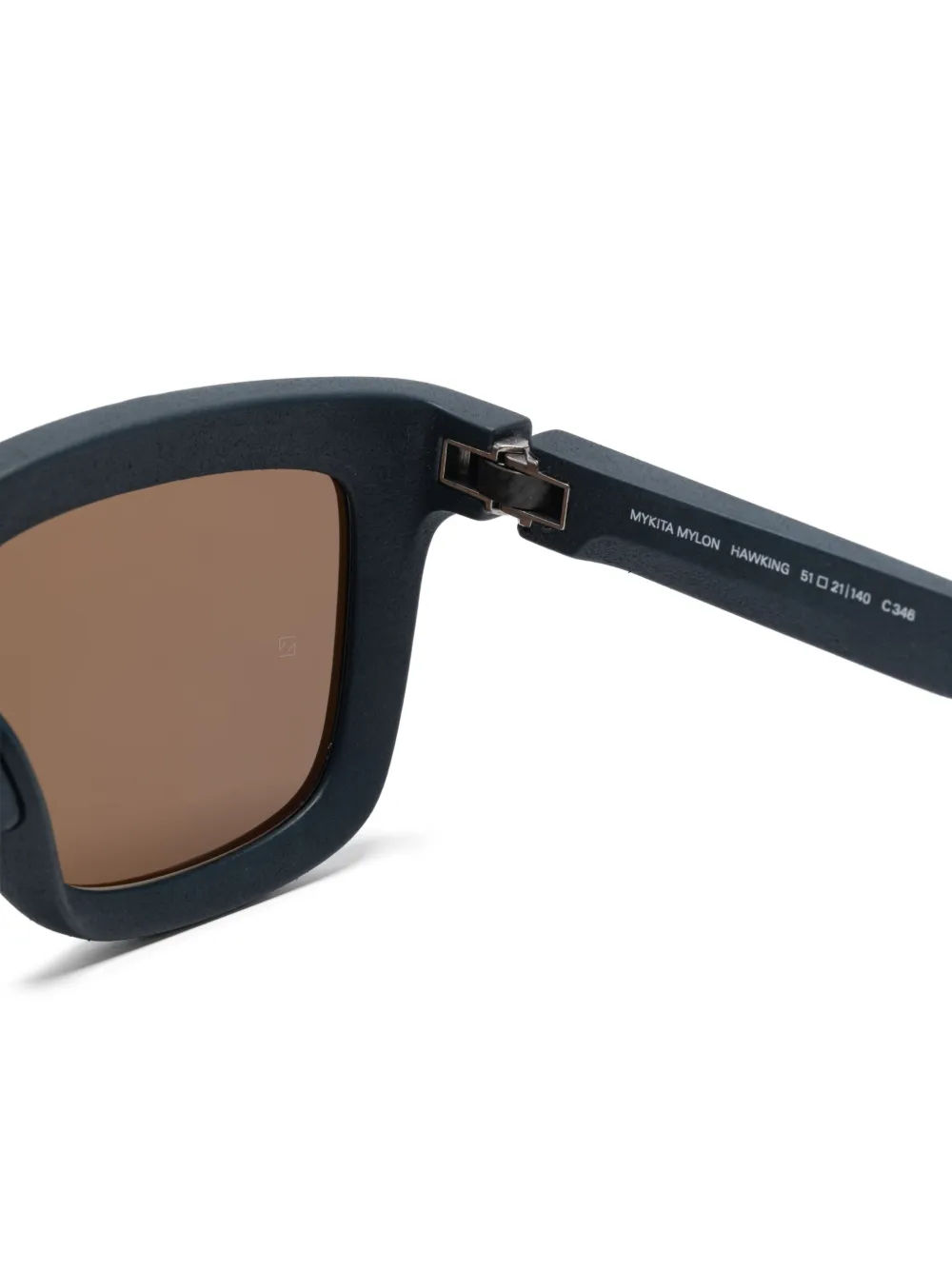 Mykita Zonnebril met vierkant montuur Blauw