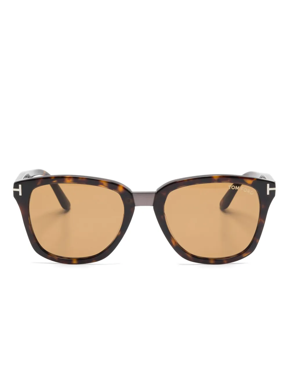 TOM FORD Eyewear Zonnebril met vierkant montuur Bruin