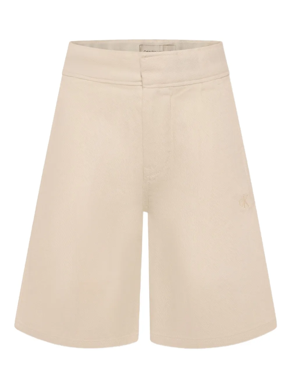 Calvin Klein Kids Katoenen shorts Beige