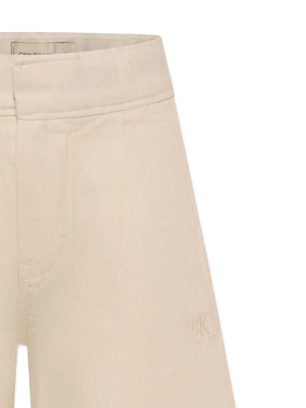Calvin Klein Kids Katoenen shorts Beige