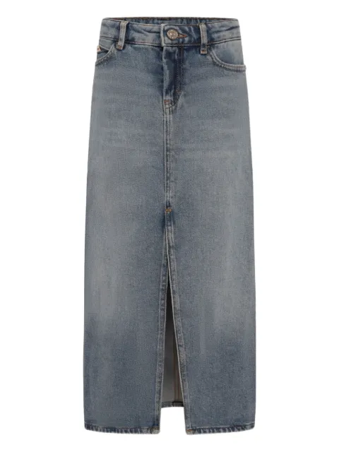 Calvin Klein Kids front-slit denim maxi skirt