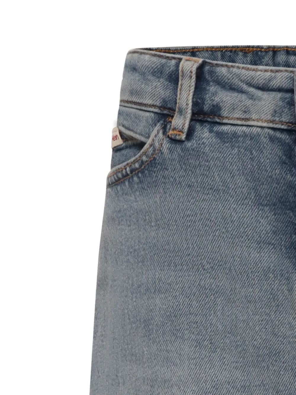 Calvin Klein Kids Maxi-rok van spijkerstof met split Blauw