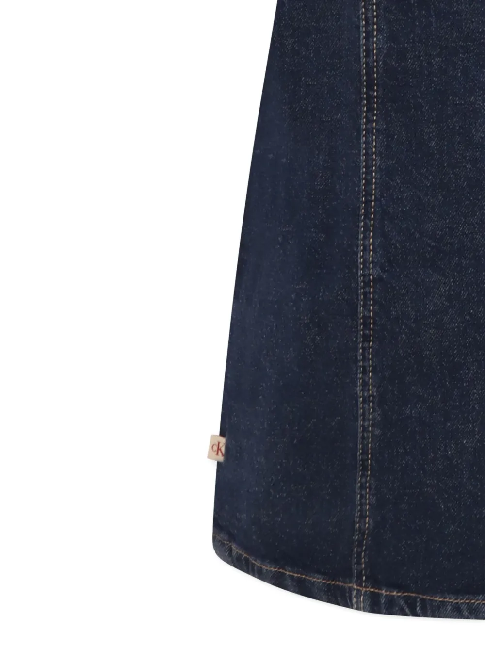 Calvin Klein Kids Jurk van stretch-katoen Blauw