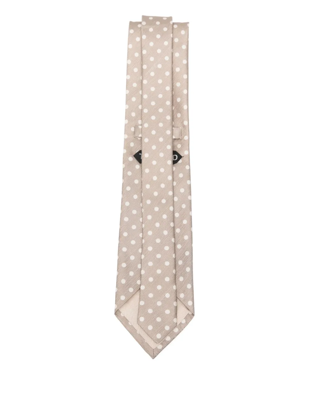 TOM FORD Stropdas met stippen - Beige