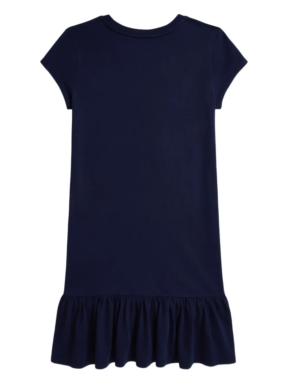 POLO RALPH LAUREN KIDS Polo Bear jurk met ruches Blauw