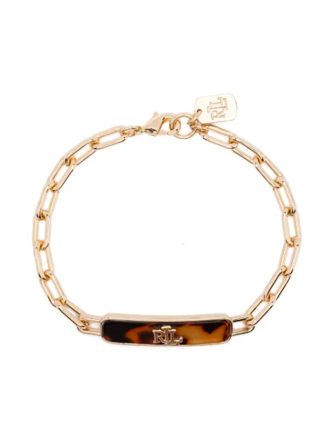 Lauren Ralph Lauren gold-chain tortoiseshell plaque bracelet