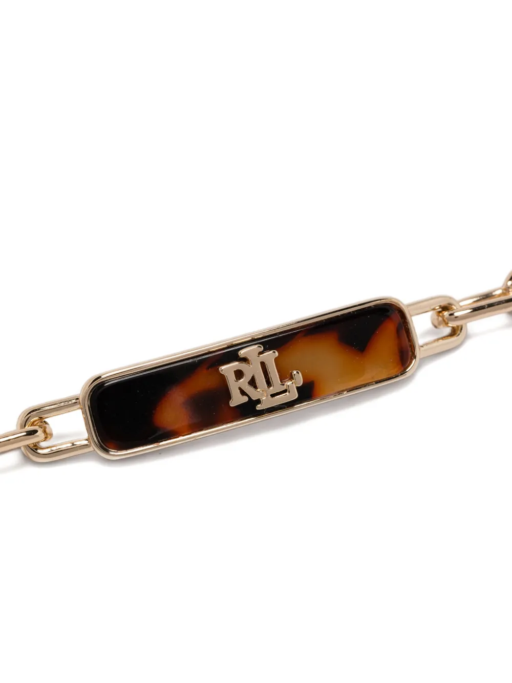 Lauren Ralph Lauren gold-chain tortoiseshell plaque bracelet | Image 2