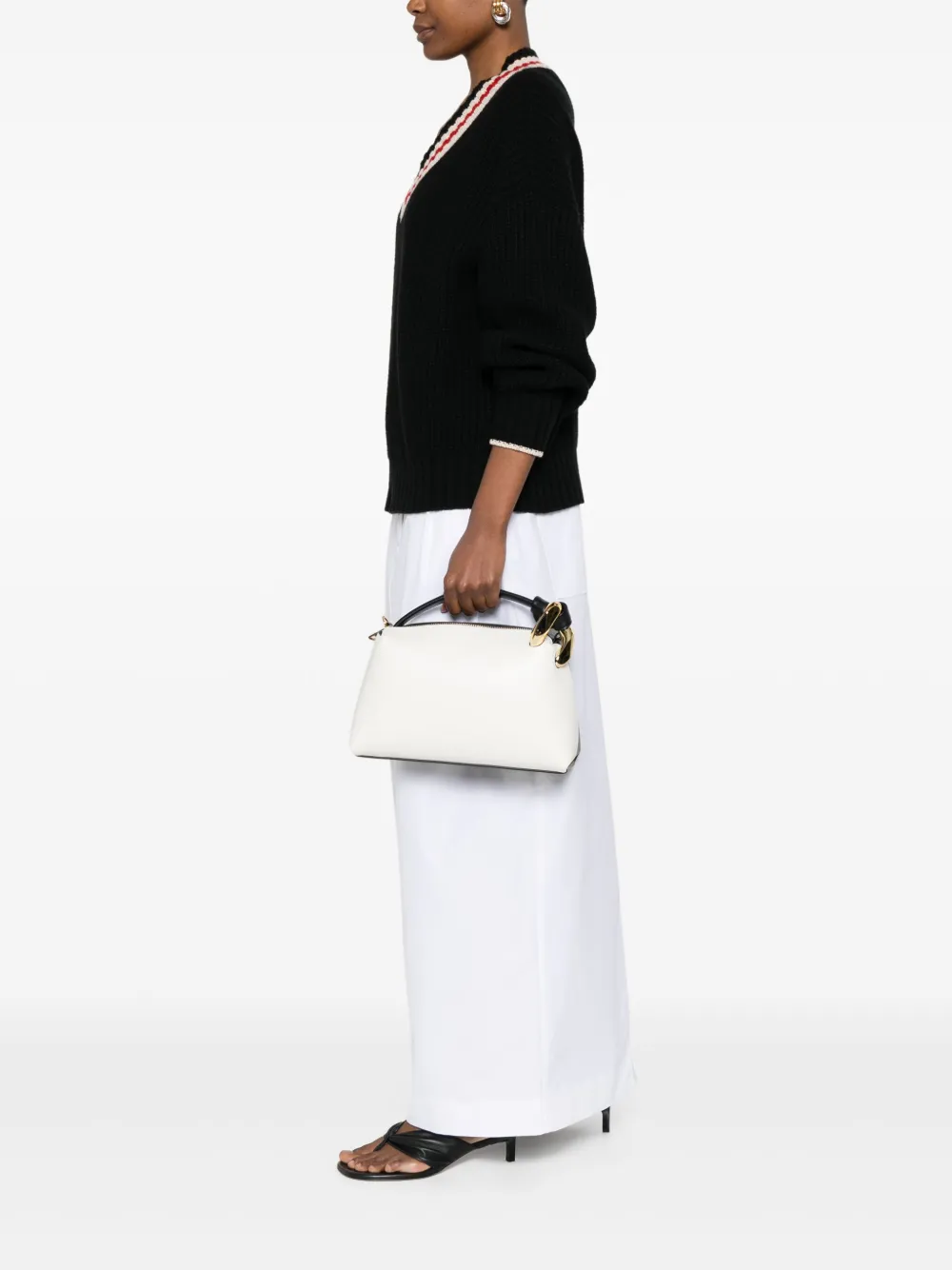 JW Anderson leather tote bag - Wit