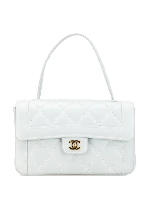 CHANEL Pre-Owned 2004-2005 gesteppte Handtasche aus Lammleder mit Wild Stitch-Henkel
