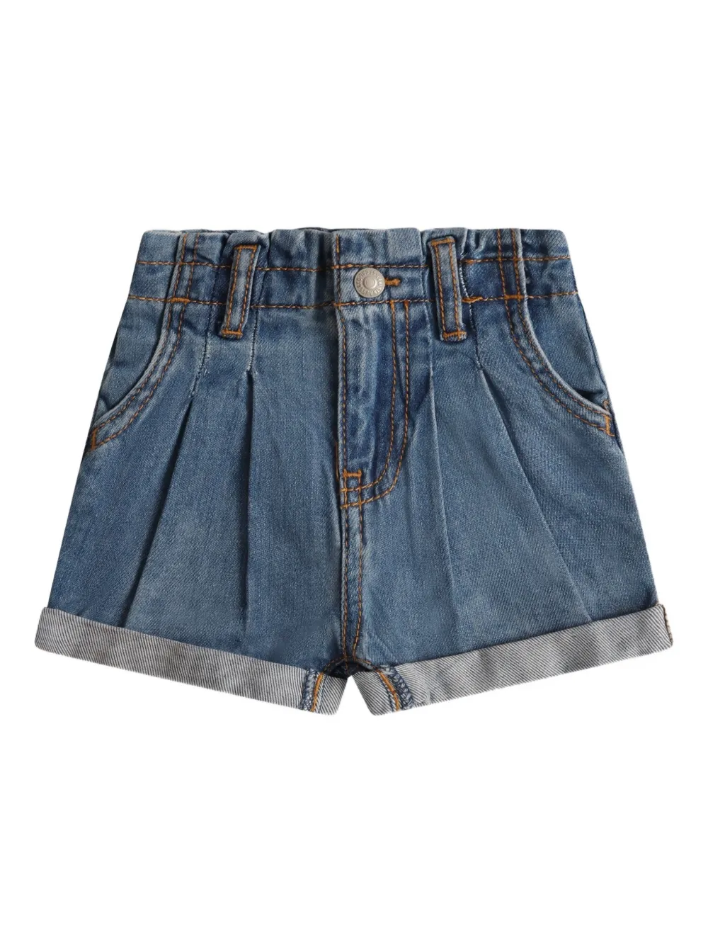 Levi's Kids Geplooide spijkershorts Blauw