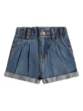 Levi's Kids pleated denim shorts - Blue