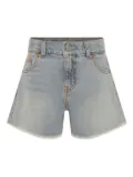 Levi's Kids high-waisted denim shorts - Blue