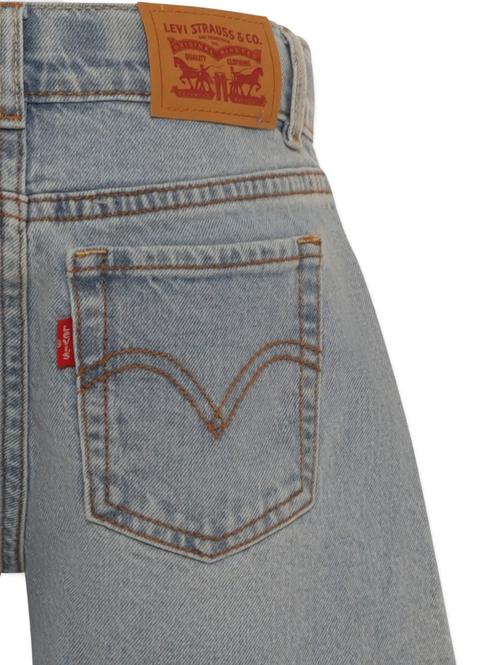 Levi's Kids High waist spijkershorts Blauw
