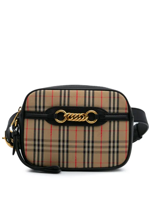 Burberry Pre-Owned 2000-2017 Haymarket Check Canvas 1983 Link belt bag