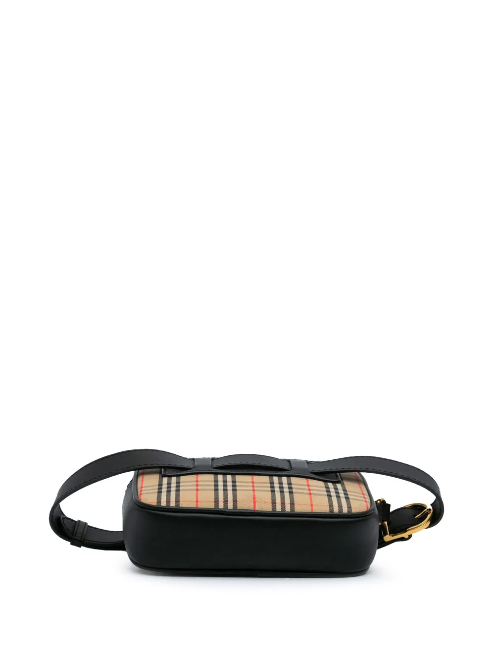 Pre-owned Burberry 2000-2017 Haymarket Check Canvas 1983 Link Belt Bag