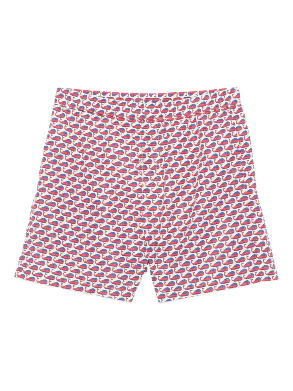 Gucci Kids Zwembroek met walvisprint Beige