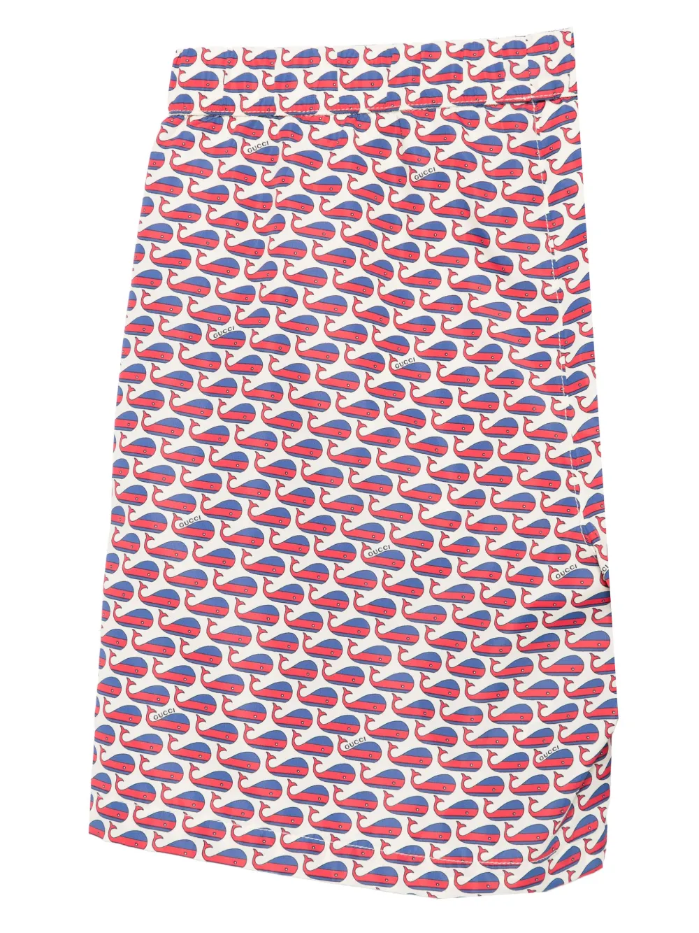 Gucci Kids Zwembroek met walvisprint Beige