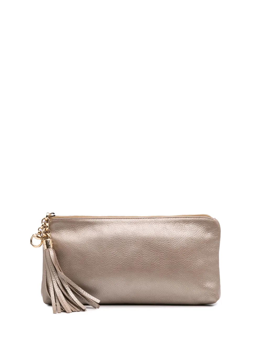 Pre-owned Gucci 2016-2024 Leather Tassel Clutch Bag