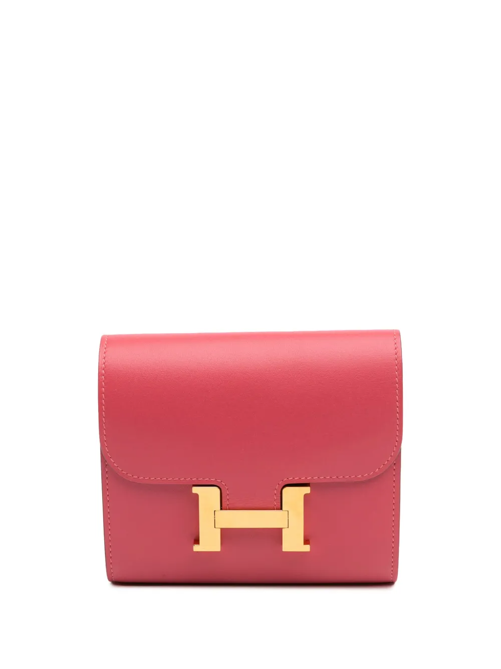 Pre-owned Hermes 2017 Tadelakt Constance Compact Wallet Small Wallets