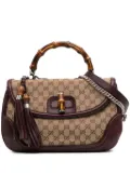 Gucci Pre-Owned 2016-2025 Large GG Canvas Bamboo satchel - Brown