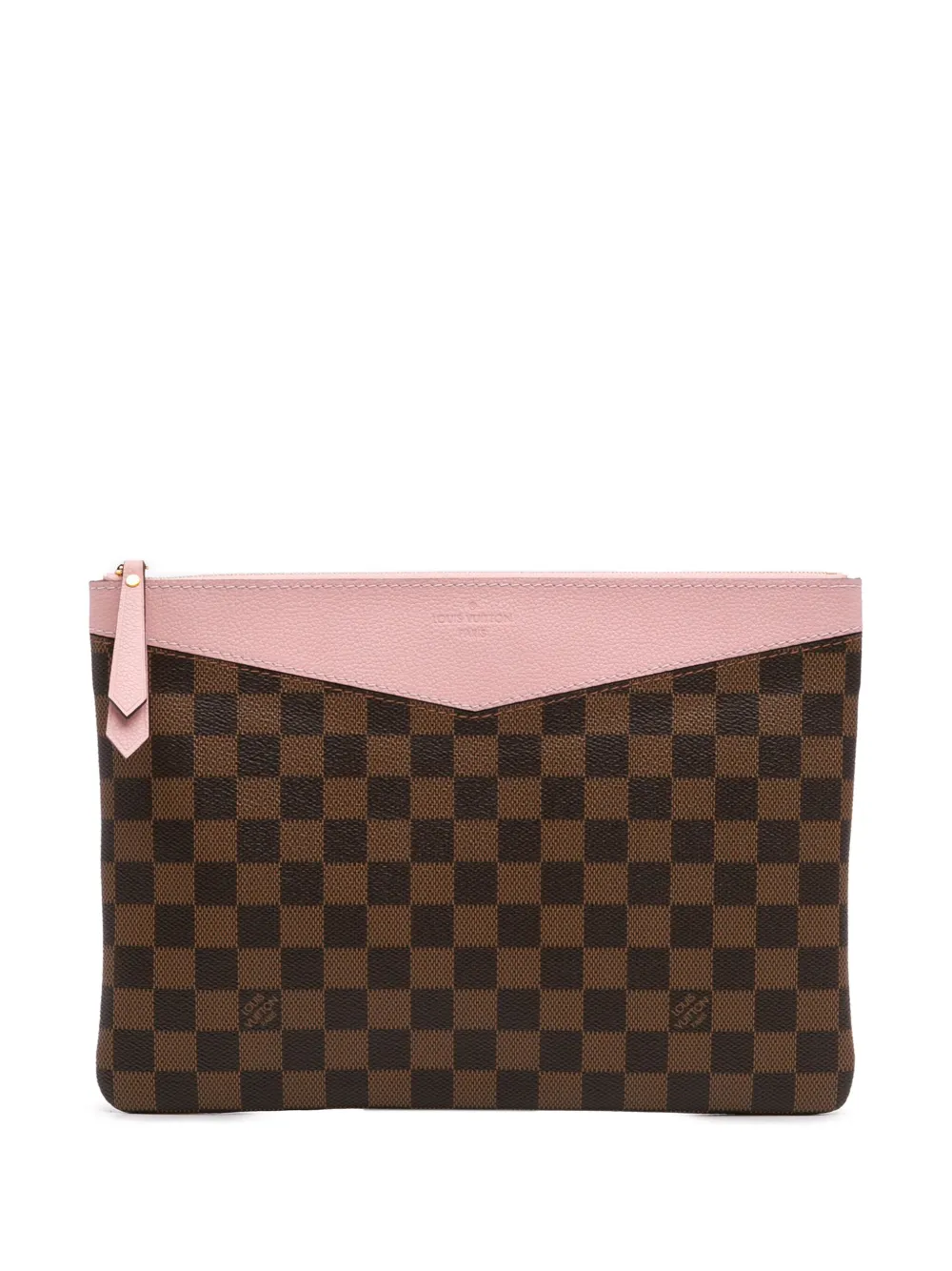Pre-owned Louis Vuitton 2019 Damier Ebene Daily Pouch Clutch Bag