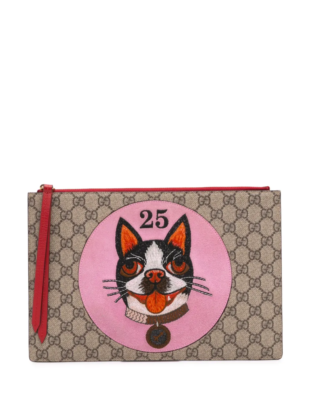 Gucci Pre-Owned 2000-2015 GG Supreme Bosco clutch bag - ブラウン Gucci Pre-Owned 2000-2015 GG Supreme Bosco clutch bag - ブラウン