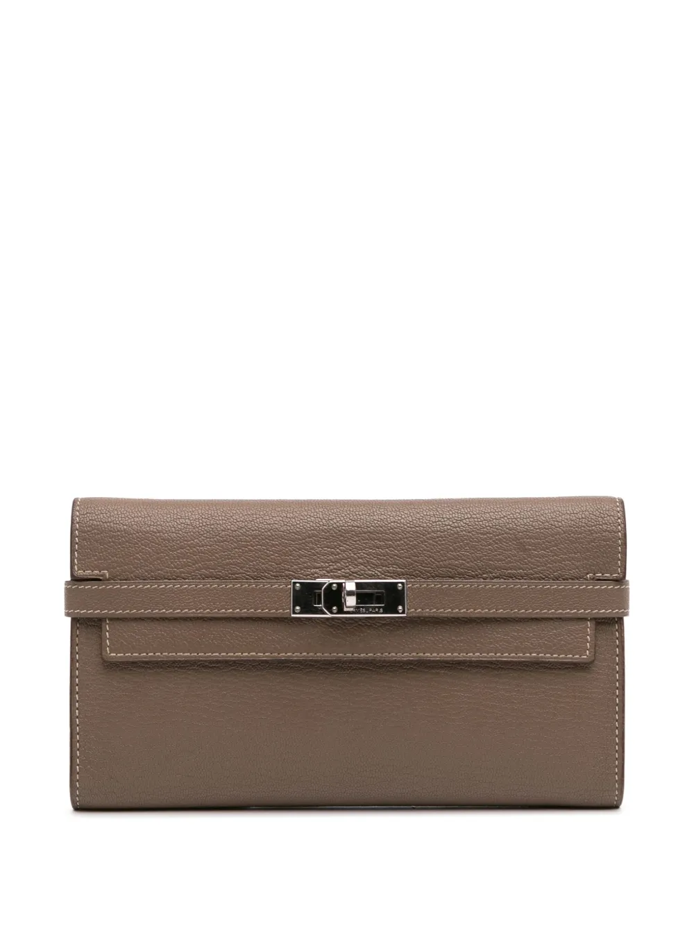Pre-owned Hermes 2015 Chevre Mysore Kelly Longue Wallet Long Wallets