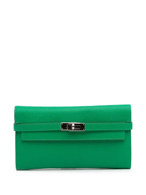 Hermès Pre-Owned Portafoglio Kelly in pelle Chevre Mysore 2015