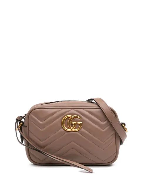 Gucci Pre-Owned 2016-2024 Mini GG Marmont Leather Matelasse crossbody bag