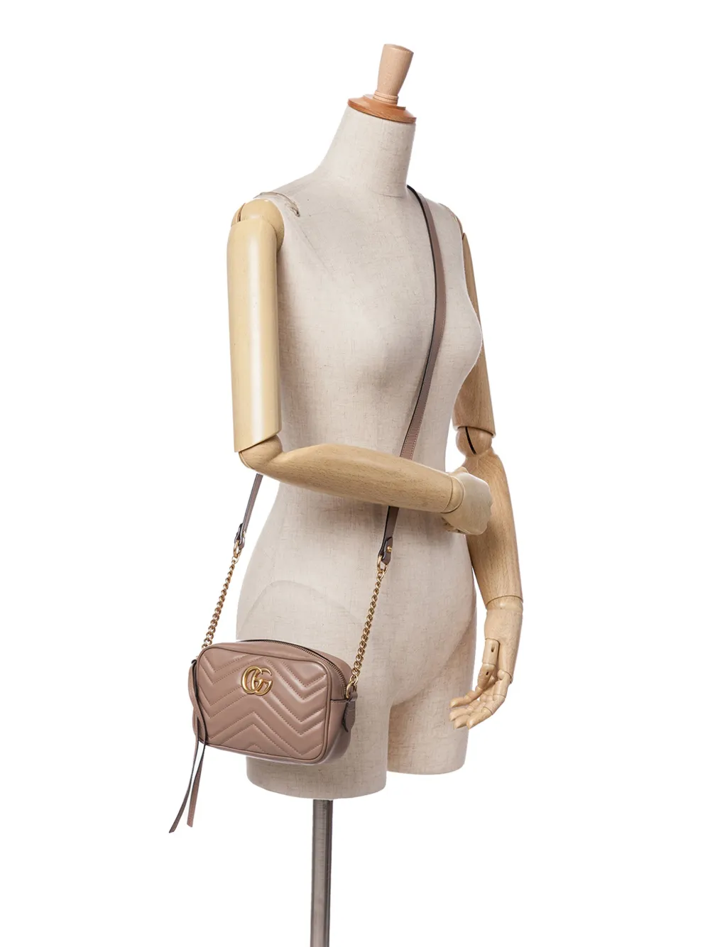 Gucci Pre-Owned mini sac à bandoulière en cuir à motif GG Marmont (2016-2024) | Pre-owned | Image 2