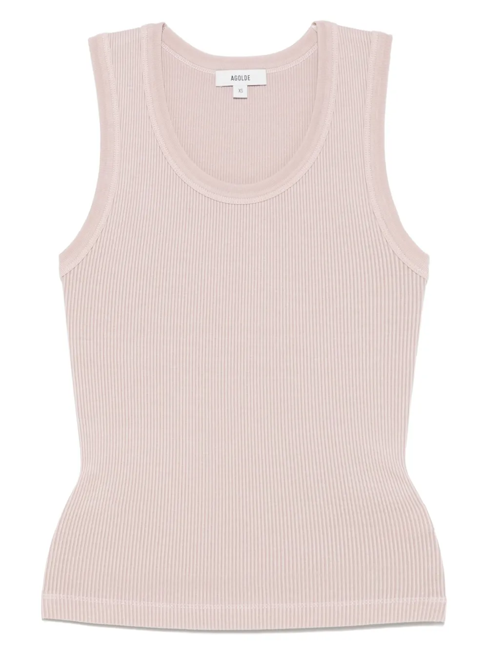 AGOLDE ribbed tank top | Pink | Image 1