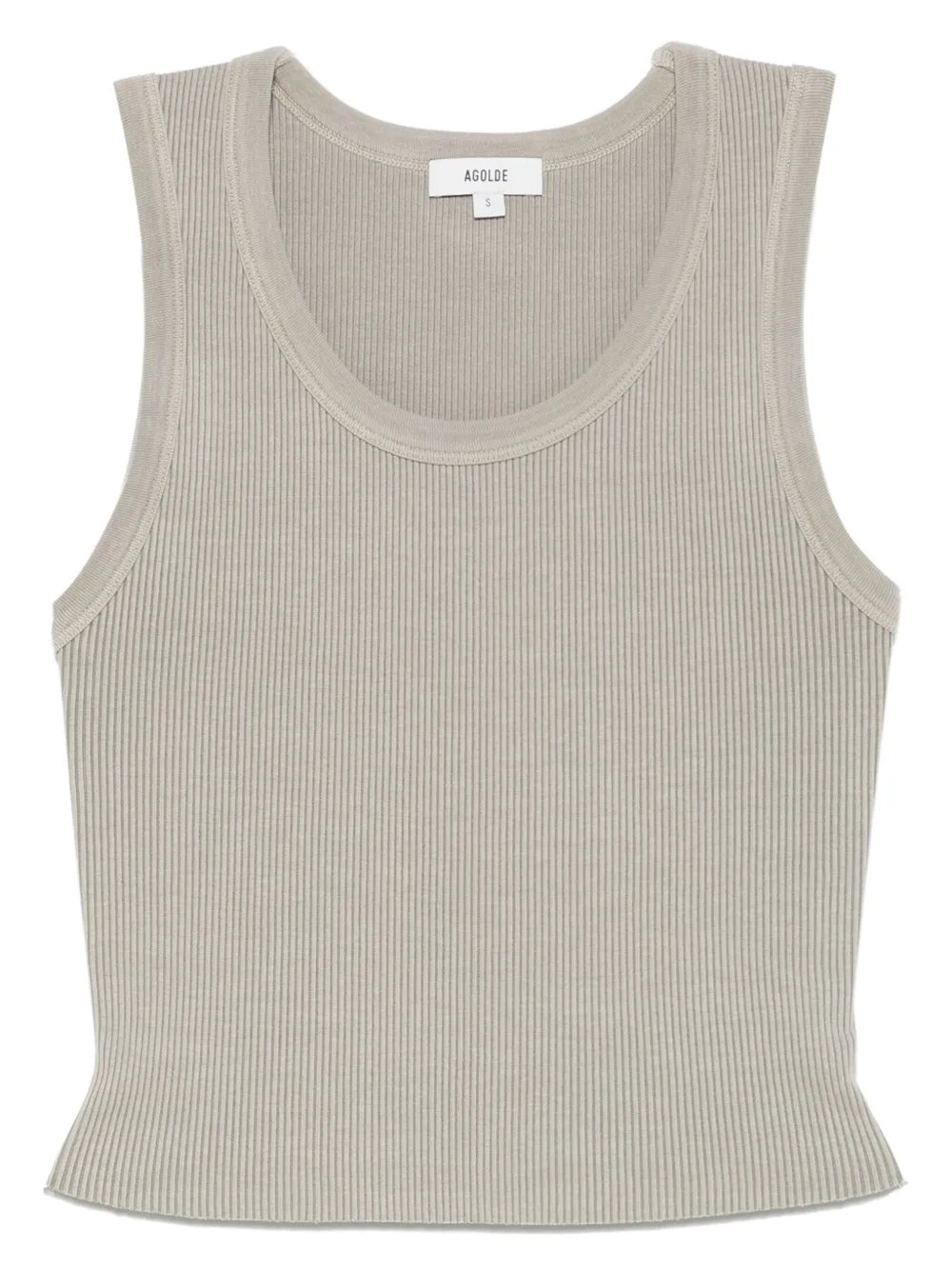 AGOLDE ribbed tank top | Grey | Image 1
