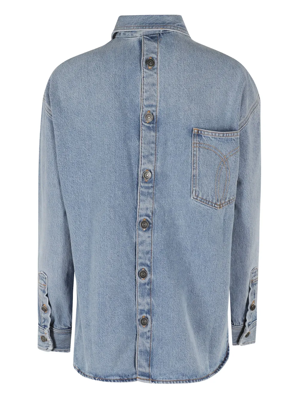 Fiorucci Open Back shirt - Blauw