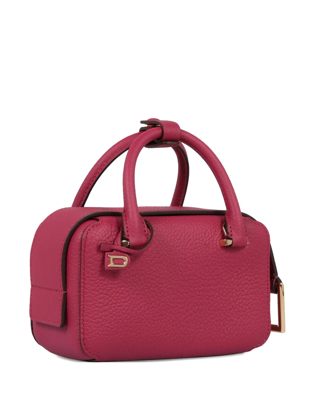 Delvaux Nano Cool Box Leather Top-zip Tote Bag In Pink