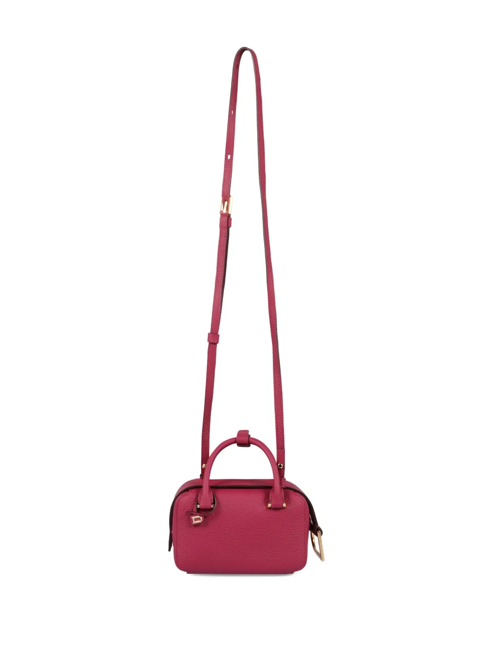 Delvaux Nano Cool Box Leather Top-zip Tote Bag In Pink