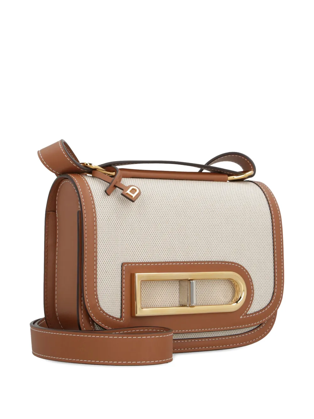 Delvaux Lingot Canvas Shoulder Bag