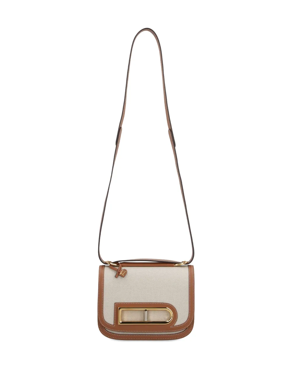 Delvaux Lingot Canvas Shoulder Bag