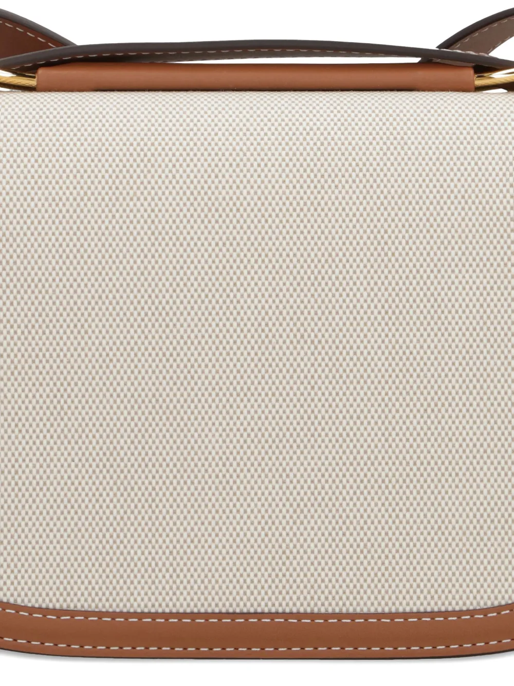 Delvaux Lingot canvas shoulder bag - Bruin