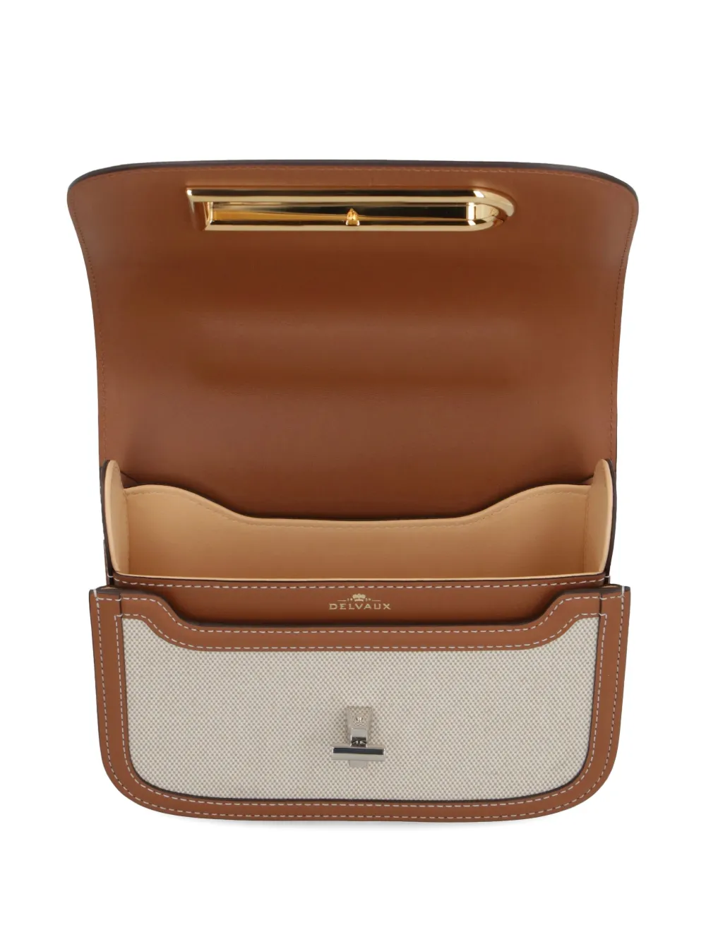 Delvaux Lingot Canvas Shoulder Bag