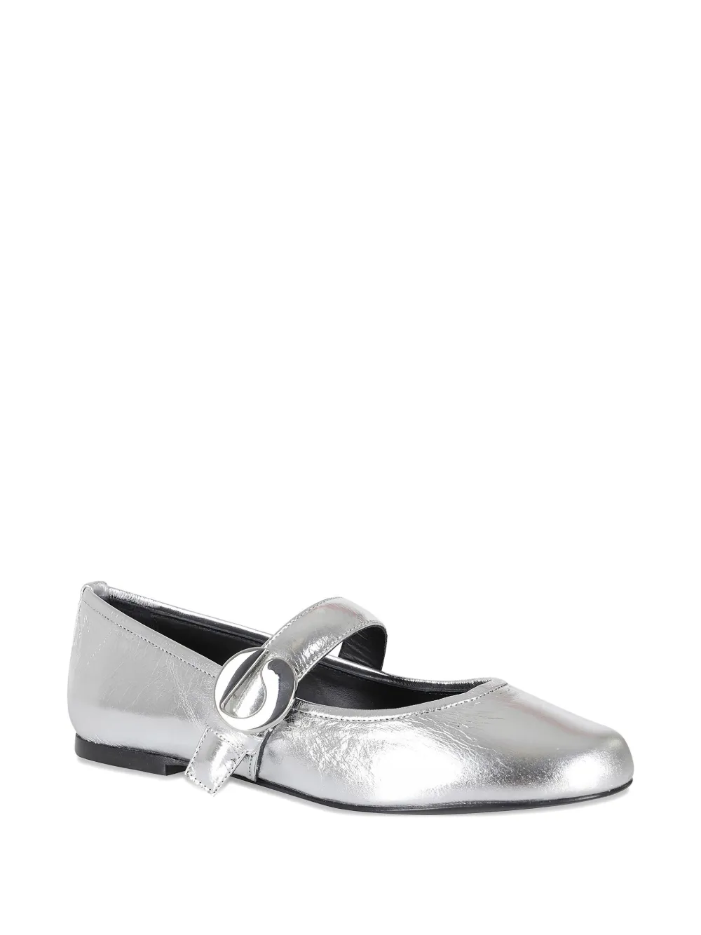 Coperni Leren ballerina's - Zilver