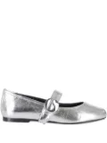 Coperni leather ballet flats - Silver