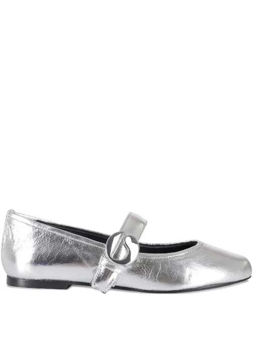 Coperni ballerines en cuir - Argent - Coperni - Modalova