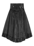 GANNI organza pocket midi skirt - Black