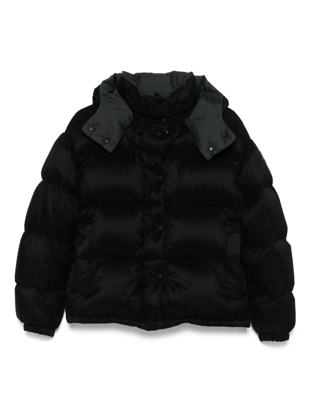 Moncler Donsjack met drukknoop Zwart