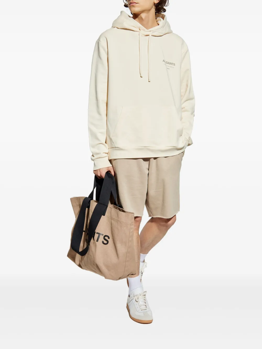 AllSaints Underground hoodie Beige